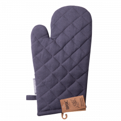 Ofenhandschuh 19 x 32 cm Stahlgrau - Basic Ambiente