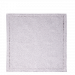 Stoffservietten 45 x 45 cm Silber-Melange, 2 Stk. - Basic Ambiente