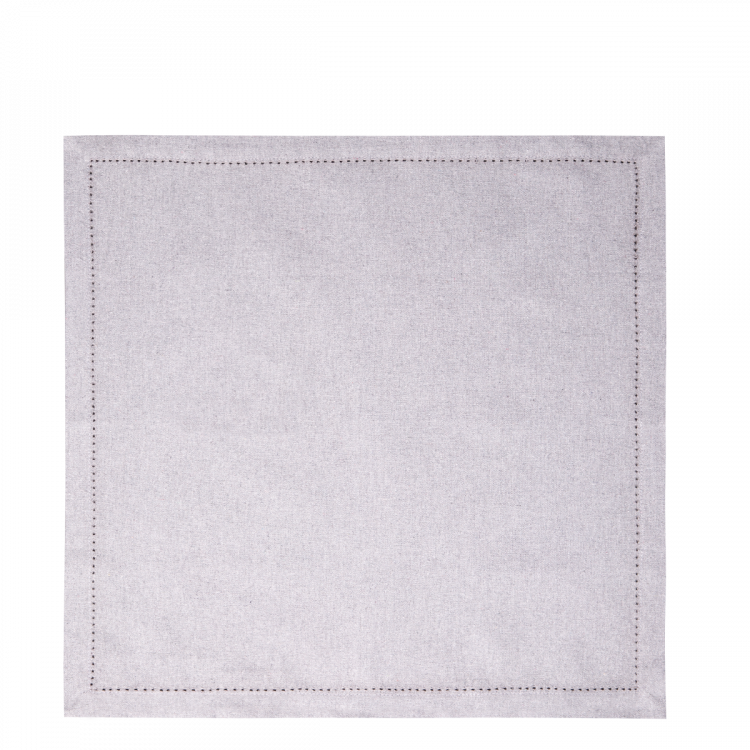 Stoffservietten 45 x 45 cm Silber-Melange, 2 Stk. - Basic Ambiente