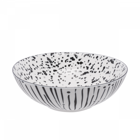 Müslischale mit schwarzem Muster 17,8 cm - Basic