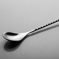 Barlöffel CNS matt 28 cm auf Hängekarton Basic Bar