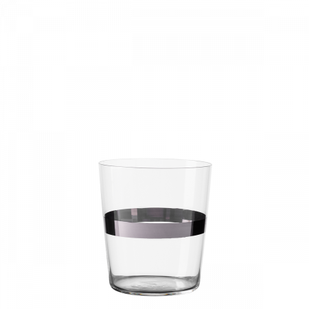Tumbler 440 ml mit Platin-Streifen Set 6-tlg. - 21st Century Glas Lunasol