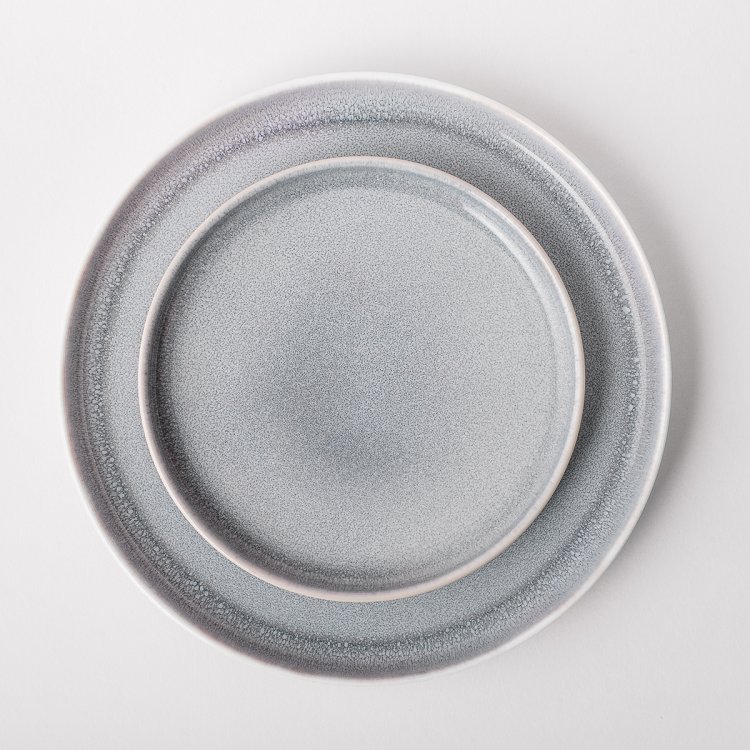 Teller flach U-Coupe 280 mm - Gaya Atelier Glacial Ice