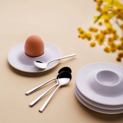 Teller und Eierllöffel Set 8-tlg.