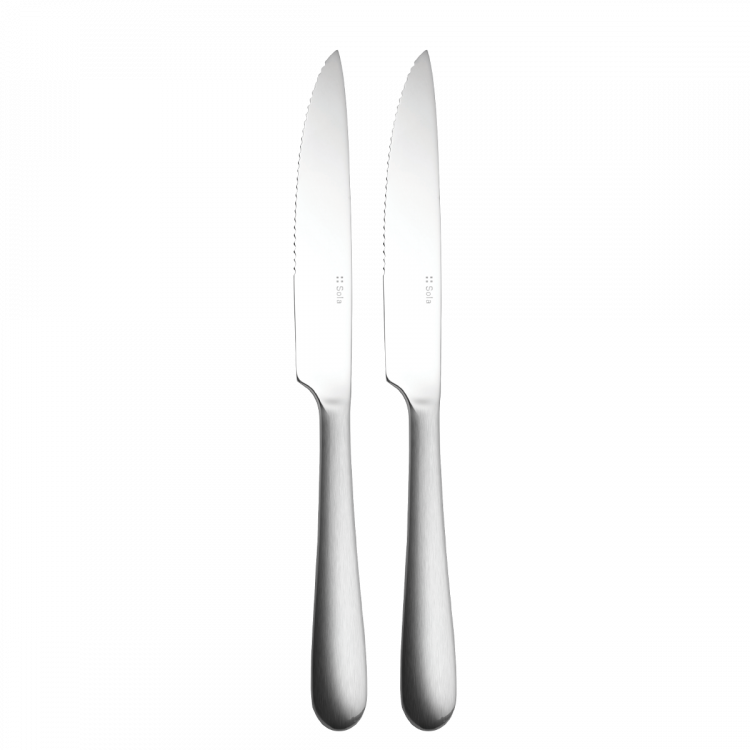 Steakmesser 2er-Set - Alpha Matt Stahl