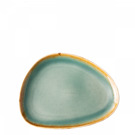 Platte oval Triangle 25,5 x 19,7 cm - Gaya Sand türkis Lunasol