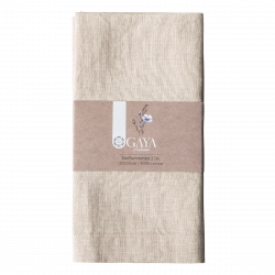 Stoffservietten 50 x 50 cm Kalk, 2 Stk. - Gaya Ambiente