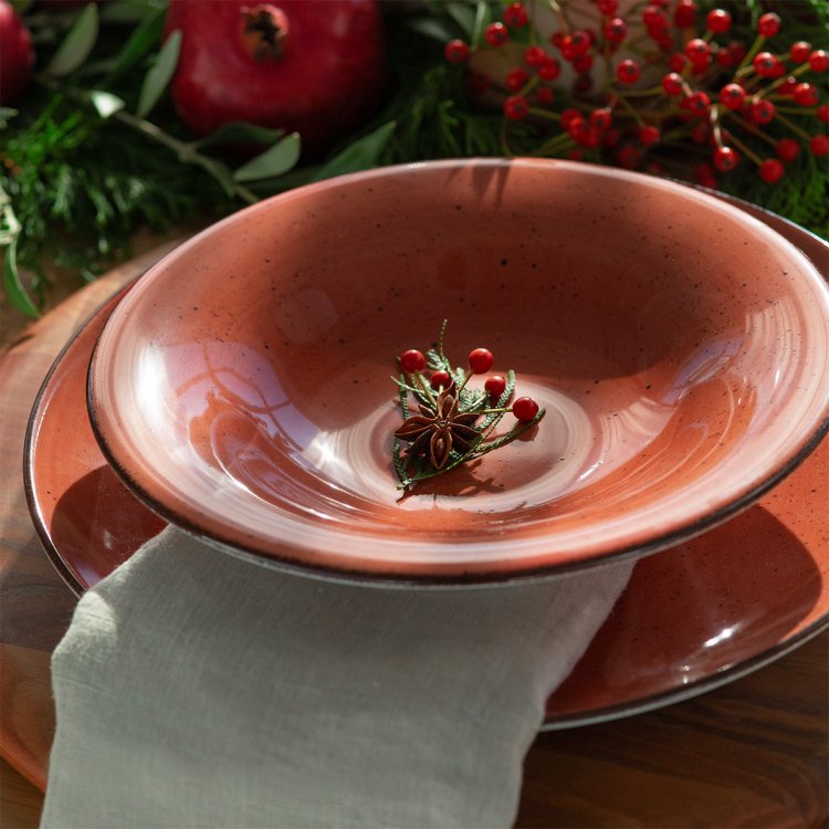 Porzellan Set terracotta 18-tlg. - Hotel Inn Chic color
