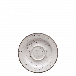 Mokka Untertasse 12 cm - Gaya Atelier light grey speckled