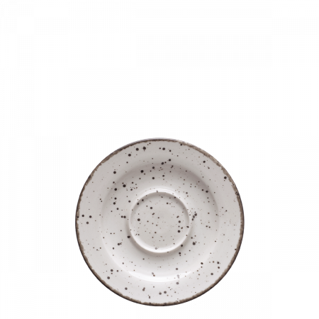 Mokka Untertasse 12 cm - Gaya Atelier light grey speckled