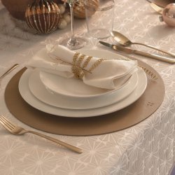 Tischset rund PVC Gold ø 38 cm Elements Ambiente