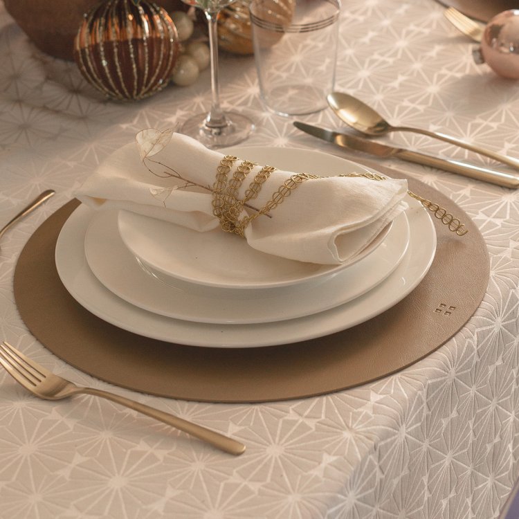 Tischset rund PVC Gold ø 38 cm Elements Ambiente