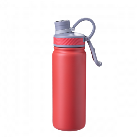 Thermo-Trinkflasche CNS Doppelwand 650 ml rot matt