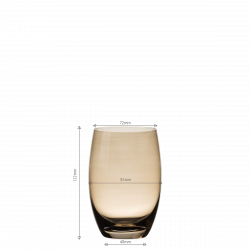 Tumbler Barrel 460 ml taupe Set 6-tlg. Optima Glas Lunasol color
