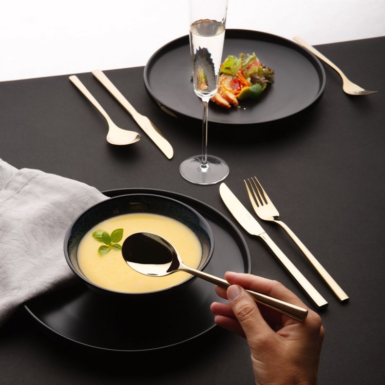 Besteckset 16-tlg. - Living PVD Champagne poliert