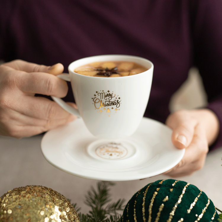 Untertasse 15,5 cm - Premium Platinum Line Merry Christmas