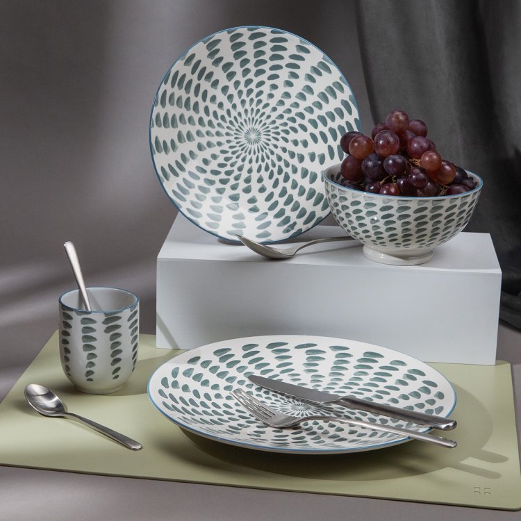 Tischset rechteckig PVC Olive 45 x 32 cm Elements Ambiente