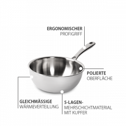 Pfanne Orion Professional ø20 cm Platinum Lunasol