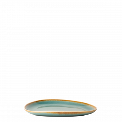 Platte oval Triangle 20,5 x 15,9 cm - Gaya Sand türkis Lunasol