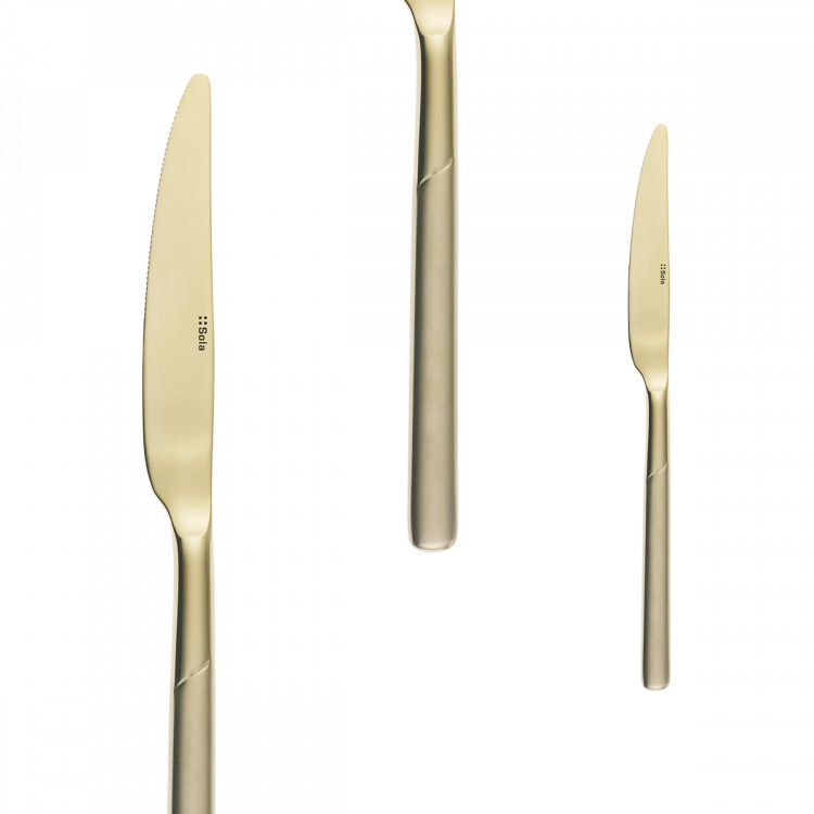 Besteckset 16-tlg. - Kyoto PVD Champagne teilsatiniert
