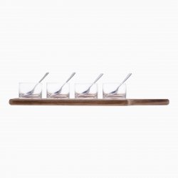 Dessert-Set 9 tlg.   / Flow Wooden