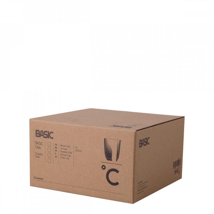 Glas BASIC Glas Double Wall 250 ml – Set 4 tlg.