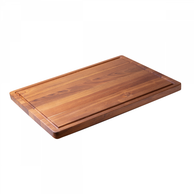 Schneidebrett mit Saftrille Teak 61 x 46 x 3 cm - GAYA Wooden