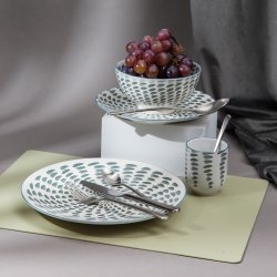 Tischset rechteckig PVC Olive 45 x 32 cm Elements Ambiente