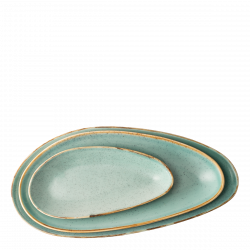 Platte oval 41 cm - Gaya Sand türkis Lunasol