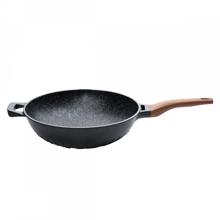 Wok Antihaftbeschichtung 32 cm black marble - Basic