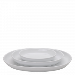 Auflaufform flach weiss 35 x 23 cm - Elements