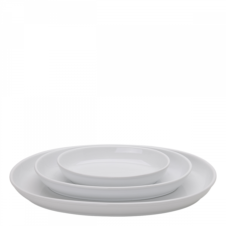 Auflaufform flach weiss 35 x 23 cm - Elements
