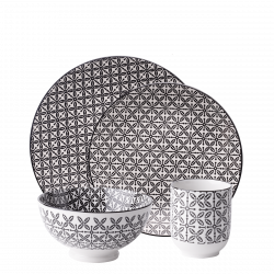Porzellan Set 24-tlg. - Elements Asia Wood