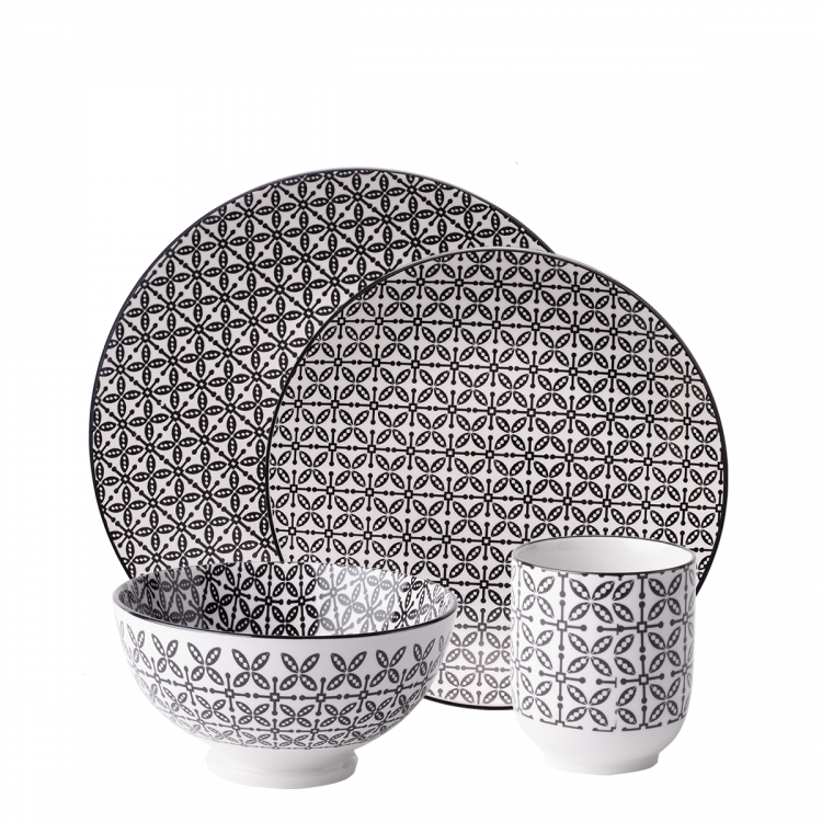 Porzellan Set 24-tlg. - Elements Asia Wood