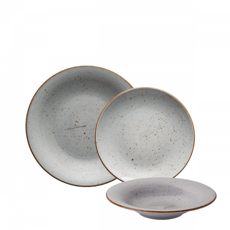 Porzellan Set grey 18-tlg. - Hotel Inn Chic color