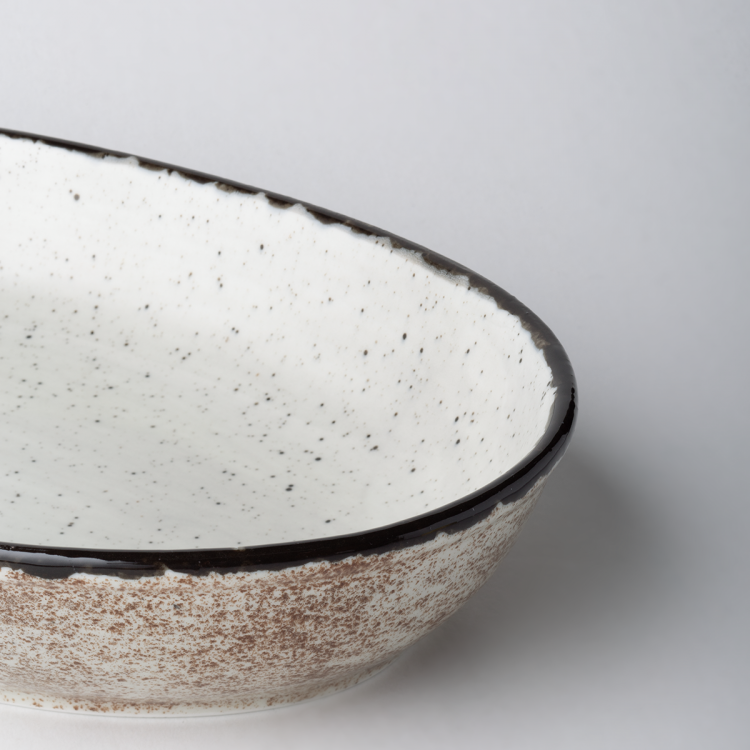 Auflaufform oval 35 x 23 x 4.5 cm Elements light grey speckled