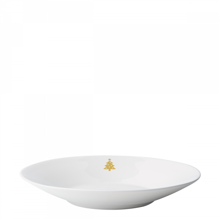 Tiefer Teller 22 cm - Premium Platinum Line Merry Christmas
