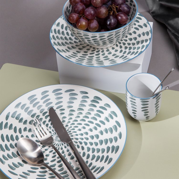 Tischset rechteckig PVC Olive 45 x 32 cm Elements Ambiente
