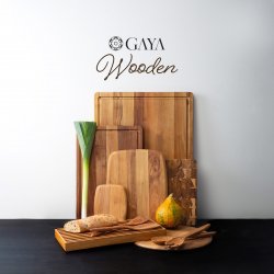 Schneidebrett Teak 20.3 x 15.2 x 1.5 cm - GAYA Wooden