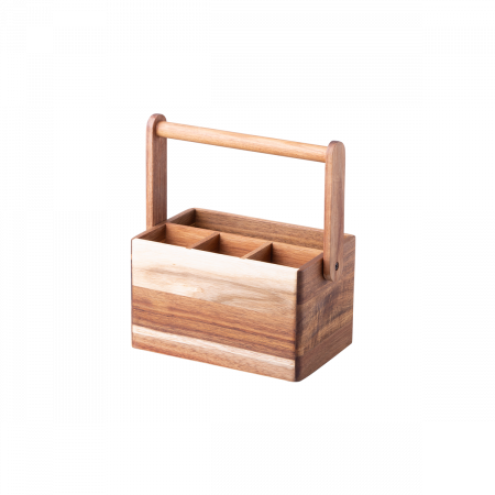 Besteckhalter Akazie 22.6 x 14.2 x 24.8 cm - FLOW Wooden