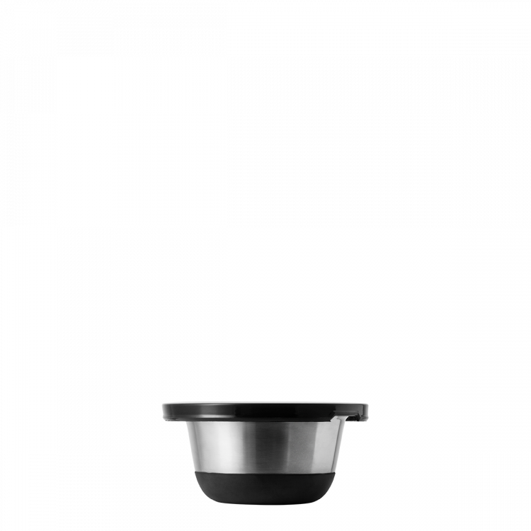 Rührschüssel-Set CNS 4-tlg. mit Kunststoffdeckel und rutschfestem Silikon-Boden Basic Kitchen