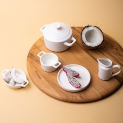 Schälchen oval Flowl Atelier weiss 7,9 x 7 cm - Gaya