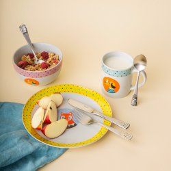 Animals Kinder Porzellan-Set 3-tlg. KIDS WORLD