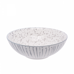Müslischale mit hellgrauem Muster 17,8 cm - Basic