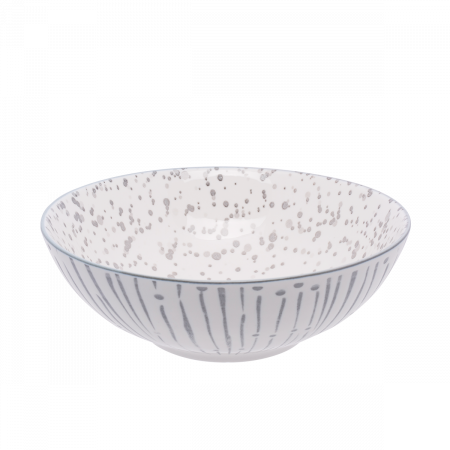 Müslischale mit hellgrauem Muster 17,8 cm - Basic