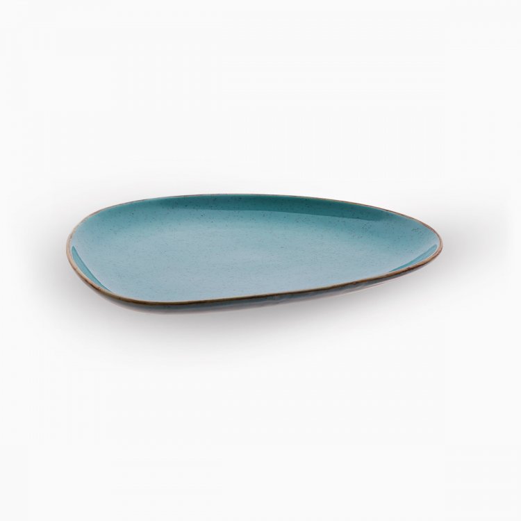Platte oval Triangle 25,5 cm - Gaya Sand türkis