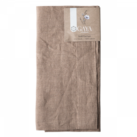 Stoff-Tischset 35 x 50 cm Bronze - Gaya Ambiente