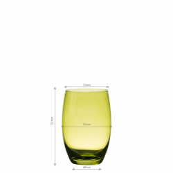 Tumbler Barrel 460 ml grün Set 6-tlg. Optima Glas Lunasol color