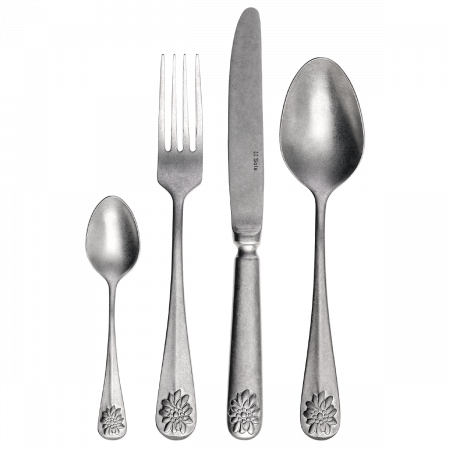 Besteckset 24 tlg. - Baguette Vintage Edelweiss matt