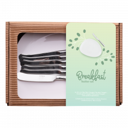 Teller und Buttermesser Set 12- tlg.